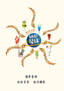 披萨星球 第八届大广赛创意海报的味觉盛宴